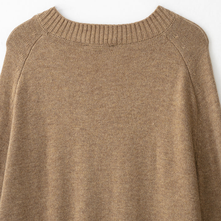 Ladies Argyle V-neck pullover made of fine knit with raglan sleeves and ribbed cuffs Mune Fashion