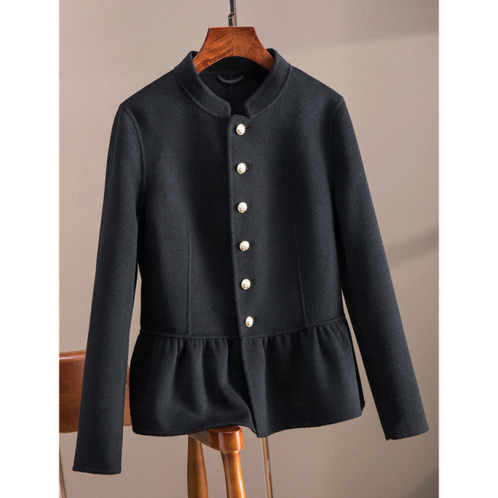 Ladies Fashion Blazer Jacket with Peplum Cut Mune Fashion
