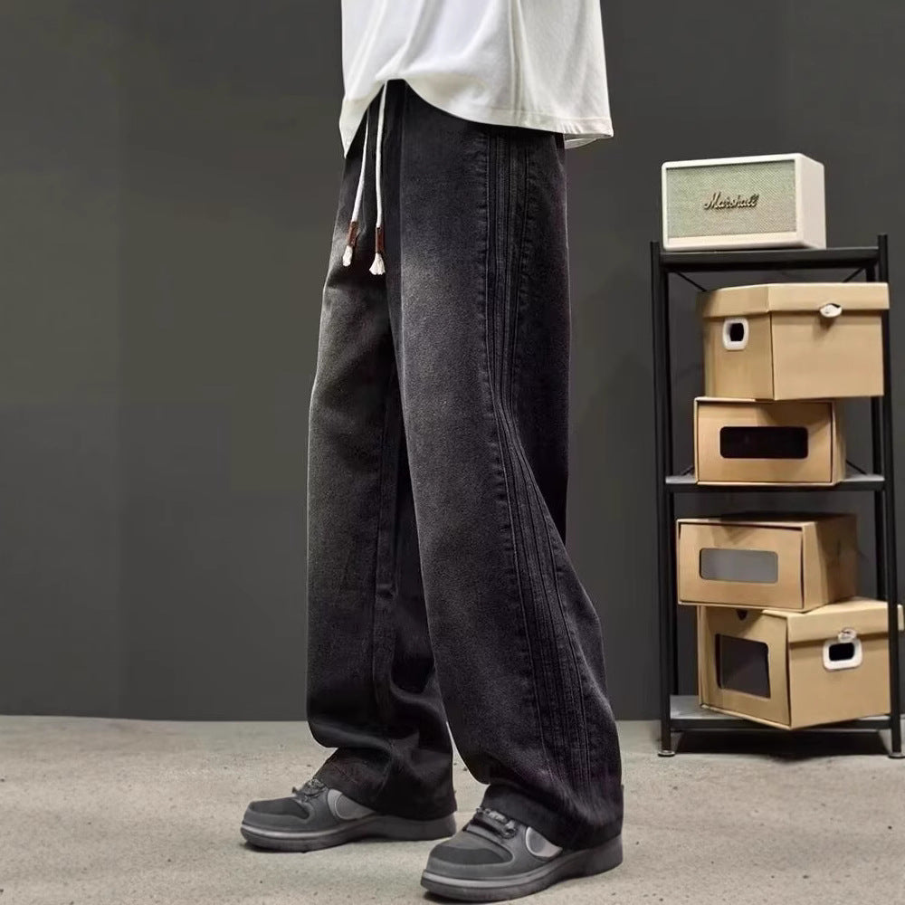 Men's loose-cut jeans with side seams Mune Fashion