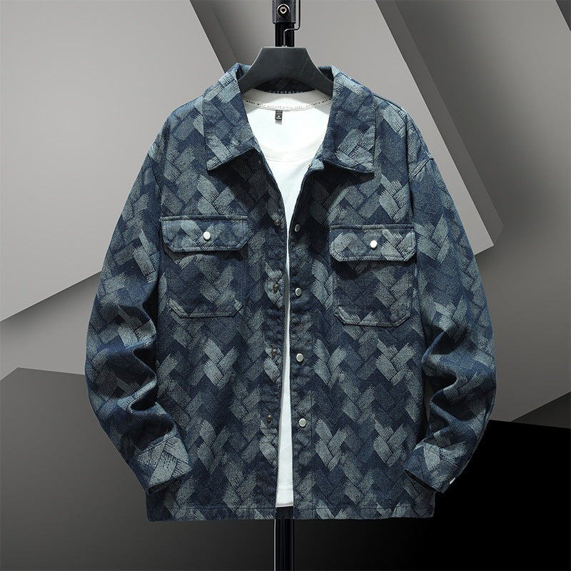 Men's Fashionable Denim Jacket Mune Fashion