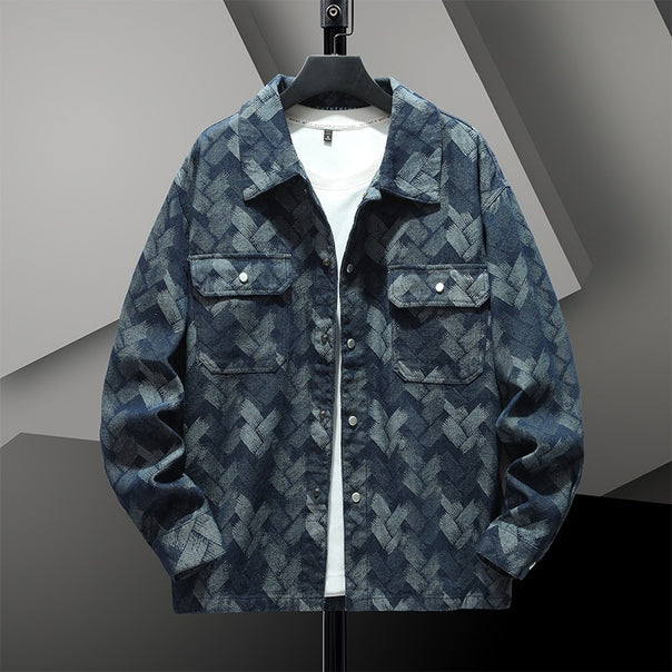 Men's Fashionable Denim Jacket Mune Fashion