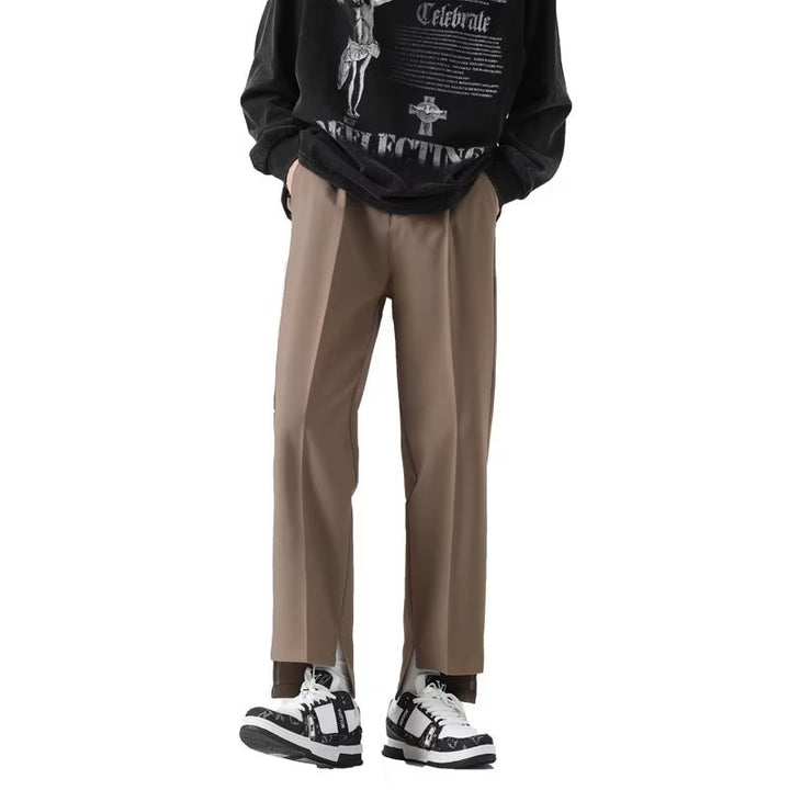 Men's Elegant Cotton Suit Trousers Mune Fashion