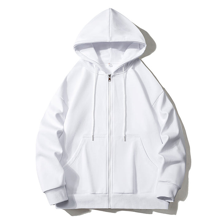 Men's hoodie zip-up jacket with full zip, oversized fit, and raglan sleeves Mune Fashion