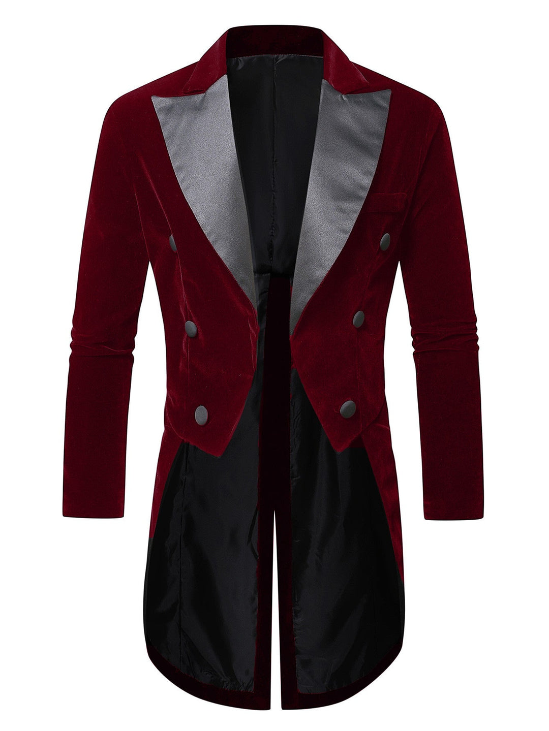 Men's Elegant Velvet Blazer with Modern Cut and Shiny Details Mune