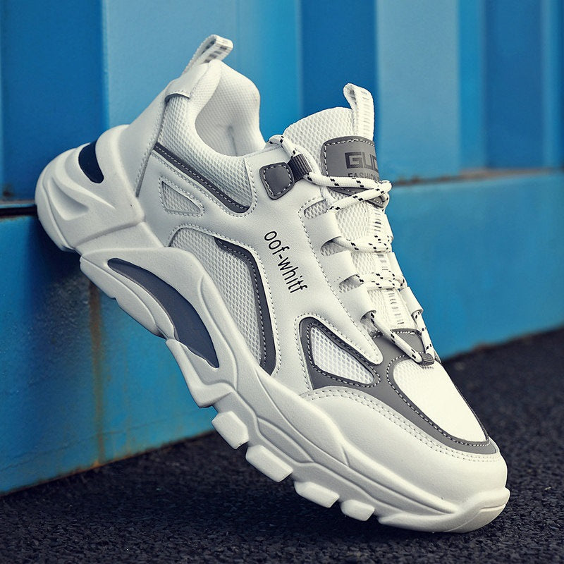 Men's Sporty Sneakers with Durable Upper Material Mune Fashion