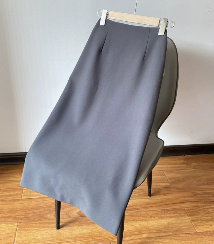 Ladies Elegant Pencil Skirt with High Waist and Figure-Hugging Cut Mune Fashion