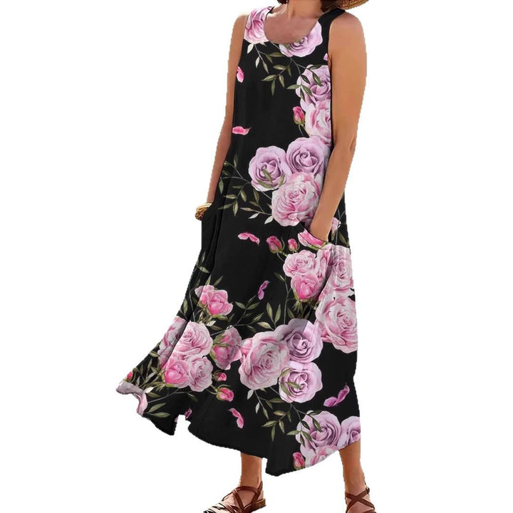 Ladies Max Dress with Floral Design Mune Fashion