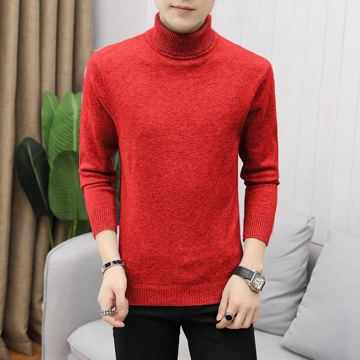 Men's figure-hugging turtleneck sweater made of fine knit with elastic fit Mune Fashion