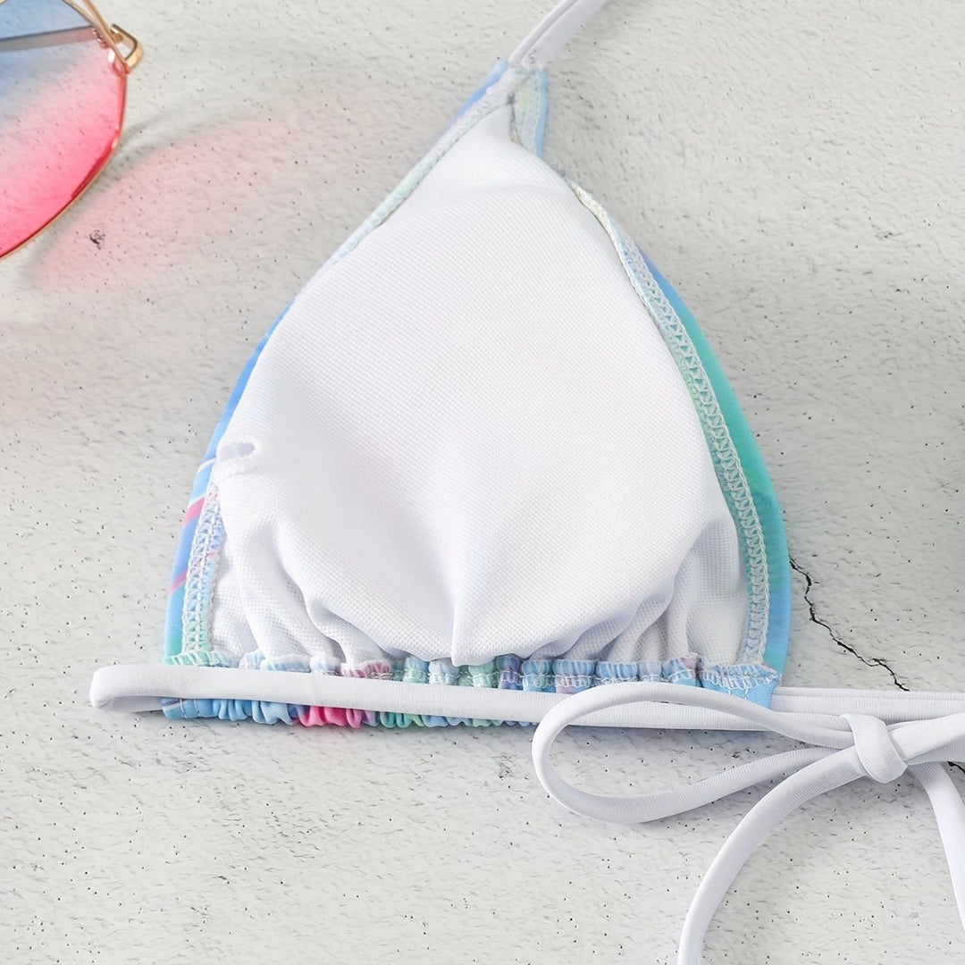 Women's Triangle Bikini with Playful Wrap Skirt Mune Fashion