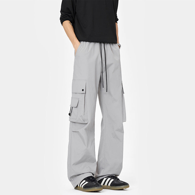 Men's cargo pants with multiple pockets and elastic waistband Mune Fashion