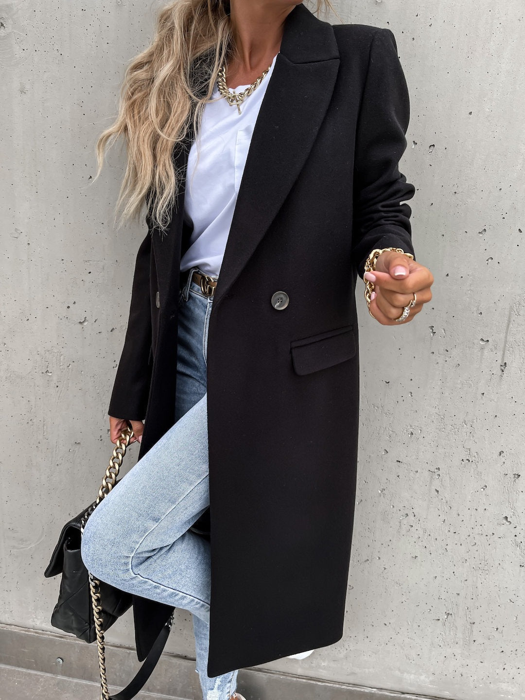 Ladies Elegant and Fashionable Long Coat