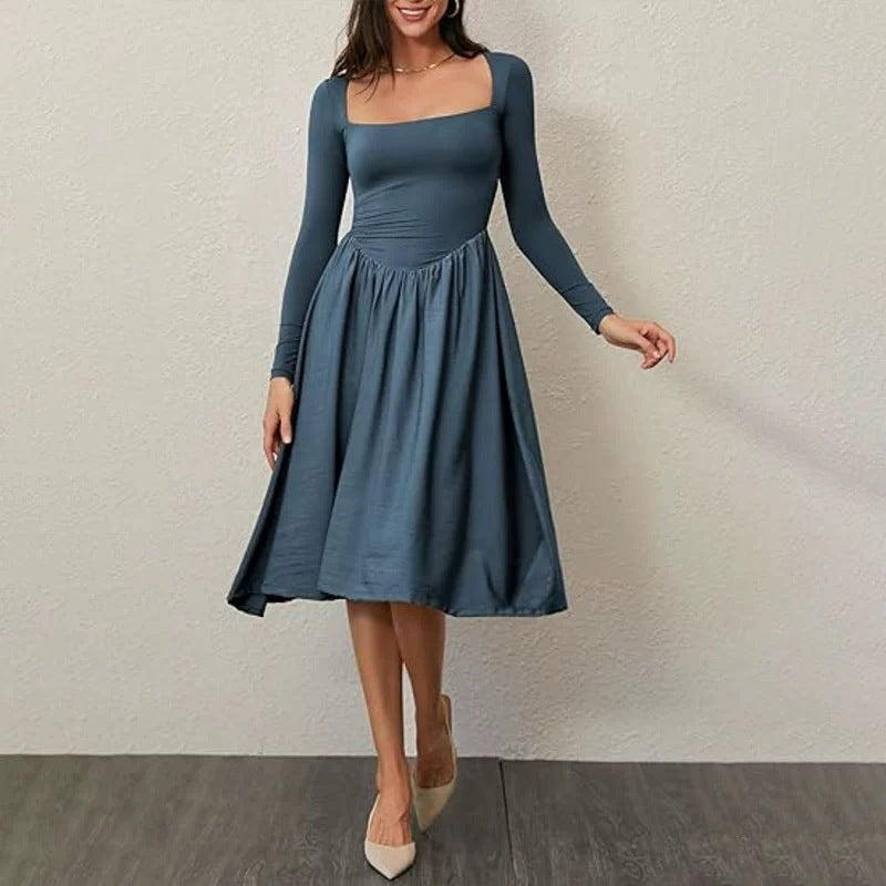 Women's Elegant Long Sleeve Summer Dress Mune Fashion