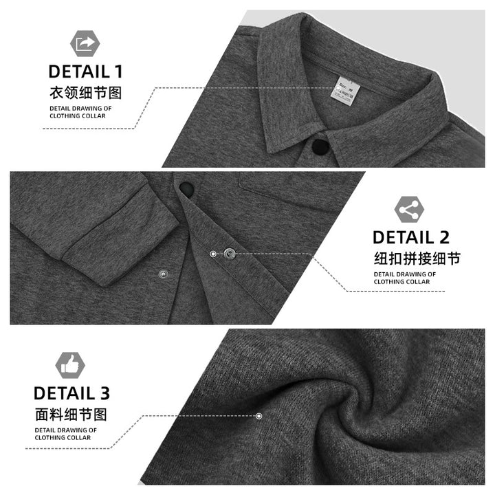 Men's wool blend overshirt jacket with flap pockets, concealed button placket, and shirt collar Mune Fashion