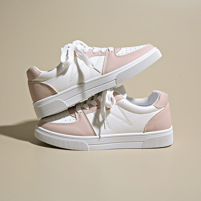 Women's Low Platform Sneakers with Padded Shaft and Classic Lacing Mune Fashion