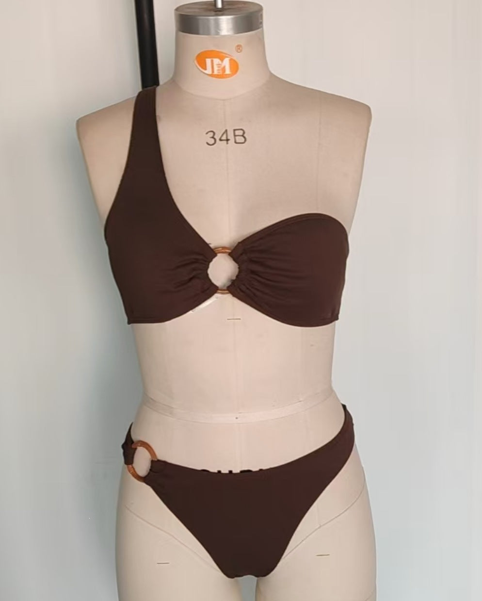 Women's Stylish Triangle Bikini with Golden Details Mune Fashion