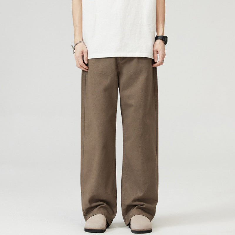 Men's Cotton Denim Marlene Pants with Extra Wide Leg Mune Fashion