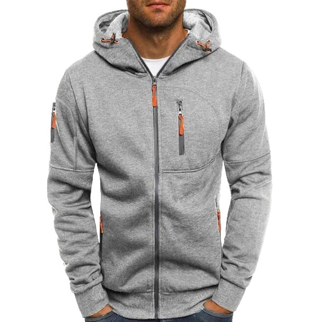 Men's Sporty Hoodie Jacket with Practical Pockets Mune Fashion