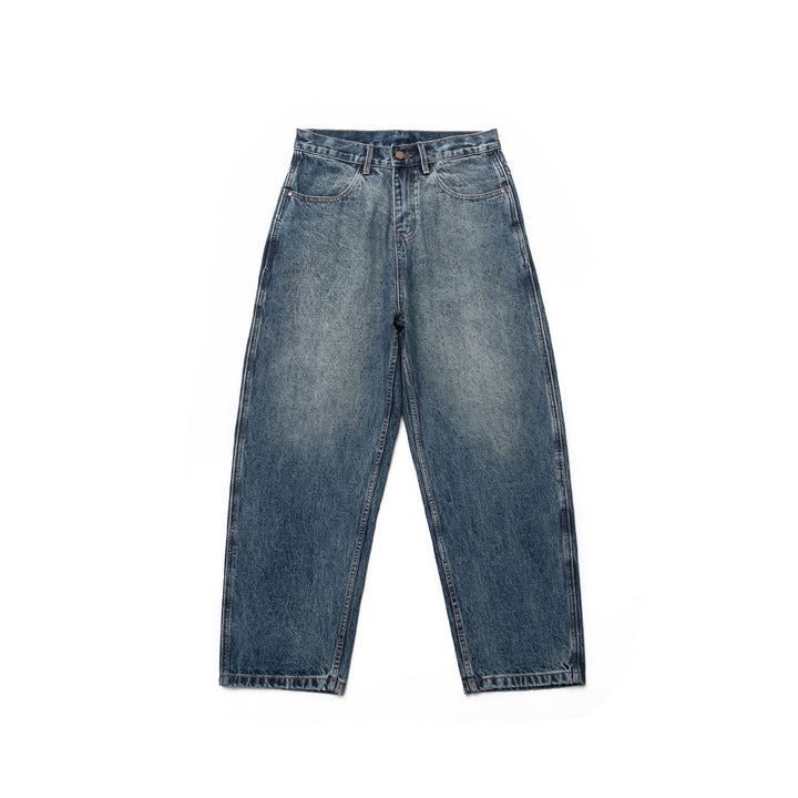 Women High-Waisted Straight Jeans in Retro Workwear Style with Straight Leg Mune Fashion