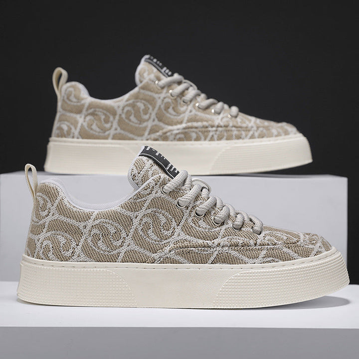 Women's fashionable sneakers with decorative pattern and non-slip sole Mune Fashion