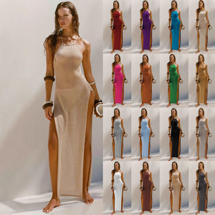 Women's elegant maxi dress with high side slits Mune Fashion