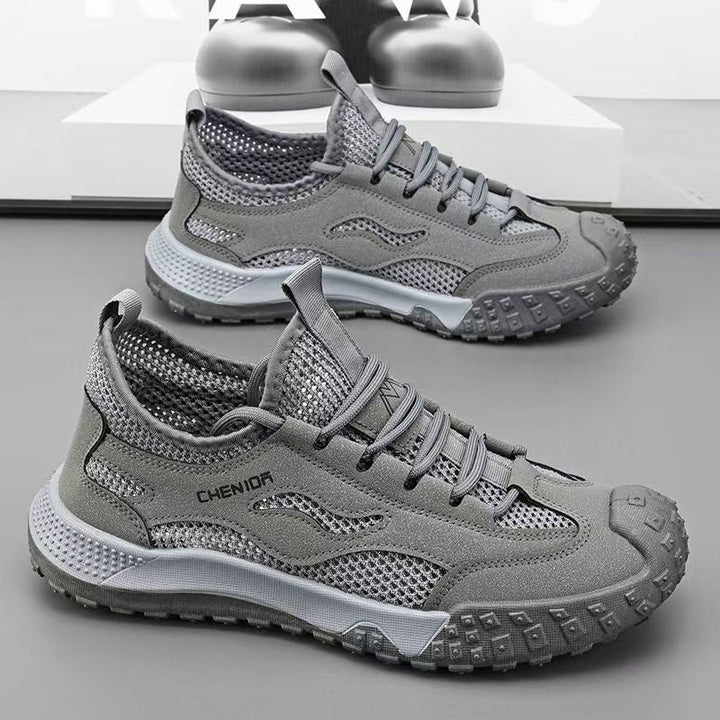 Women's Sporty Trail Sneakers with Non-Slip Sole and Breathable Mesh Construction Mune Fashion