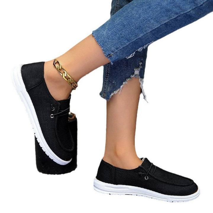 Women's Slip-On Sneaker in Moccasin Style with Elastic Entry and Contoured Comfort Sole Mune Fashion