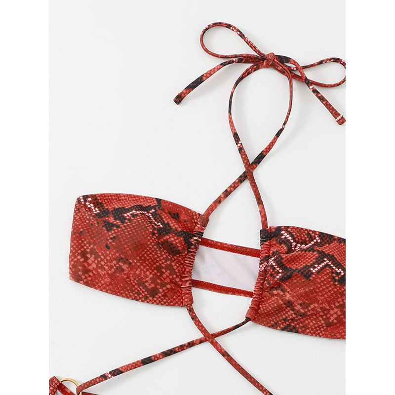 Women's bikini set with sophisticated wrap design and elegant cross straps Mune Fashion