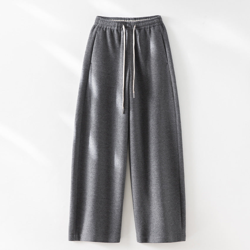 Women's Loose Sweatpants with Elastic Waistband, Drawstring and Side Pockets Mune Fashion