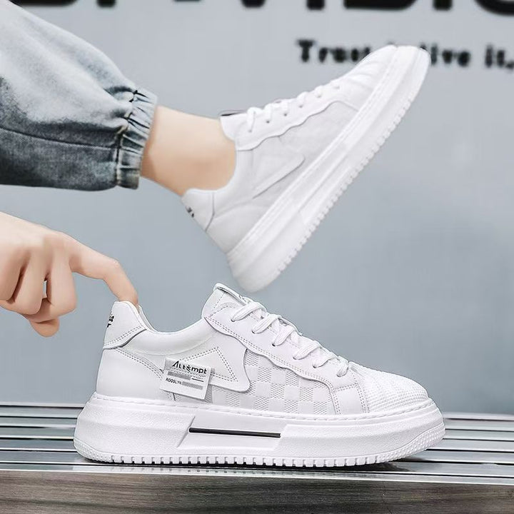 Women's fashionable platform sneakers with trendy check pattern and comfortable cushioning Mune Fashion