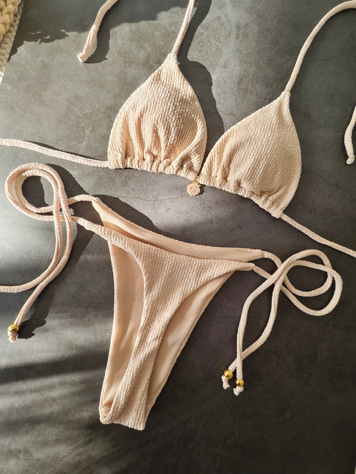 Women Triangle Bikini with elastic band details Mune Fashion