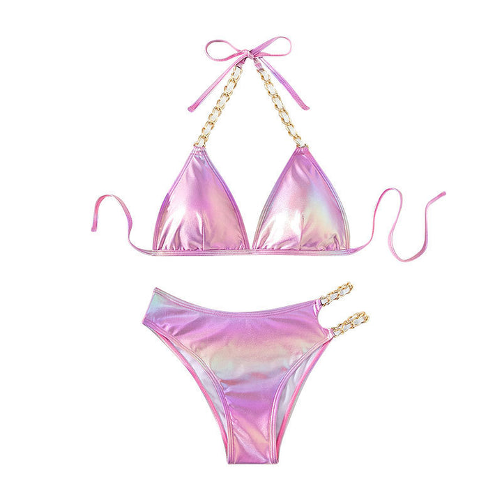 Ladies Triangle Bikini with Chain Details Mune Fashion