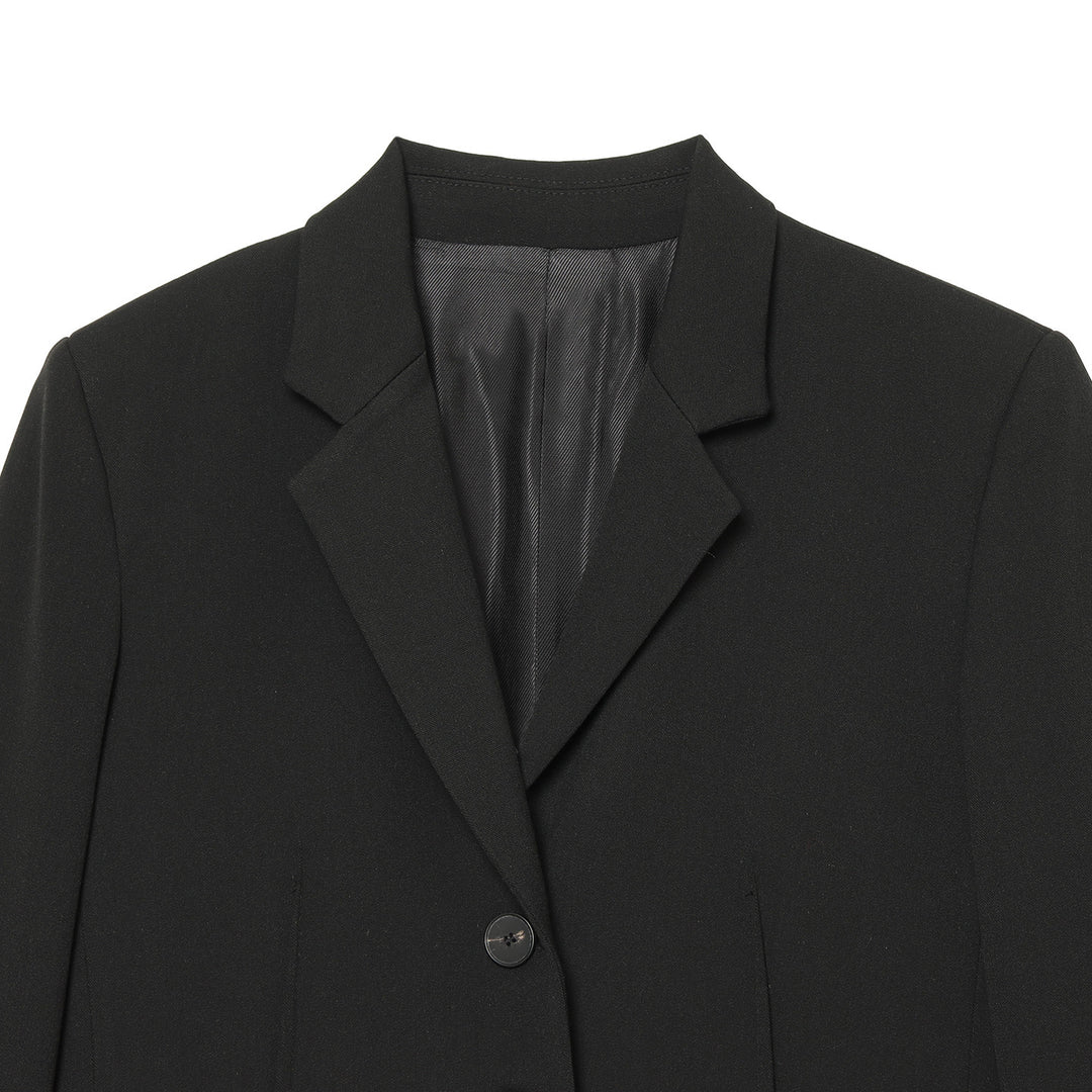 Women's High-Waisted Suit Pants with Crease and Slightly Flared Leg Line Mune Fashion