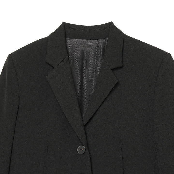 Women's High-Waisted Suit Pants with Crease and Slightly Flared Leg Line Mune Fashion