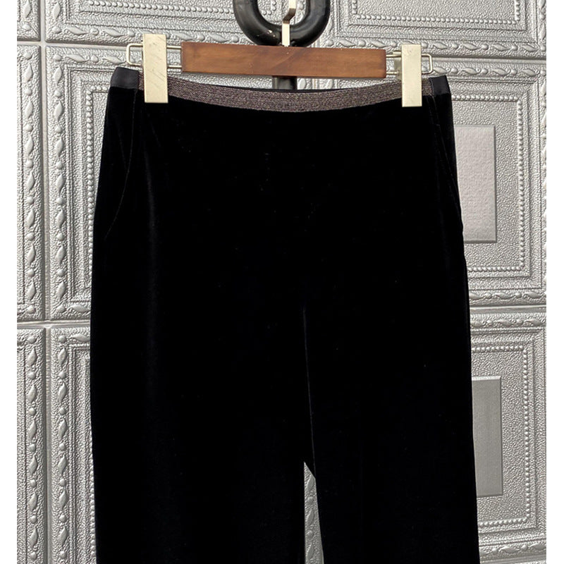 Women Comfortable and Elegant Velvet Pants Mune Fashion