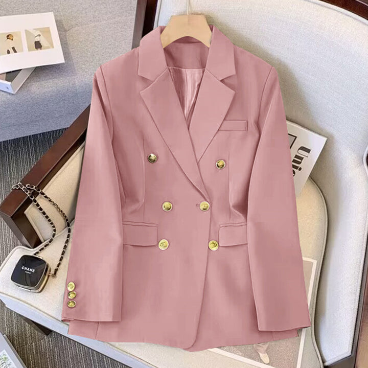 Women Elegant Double-Breasted Blazer Mune Fashion