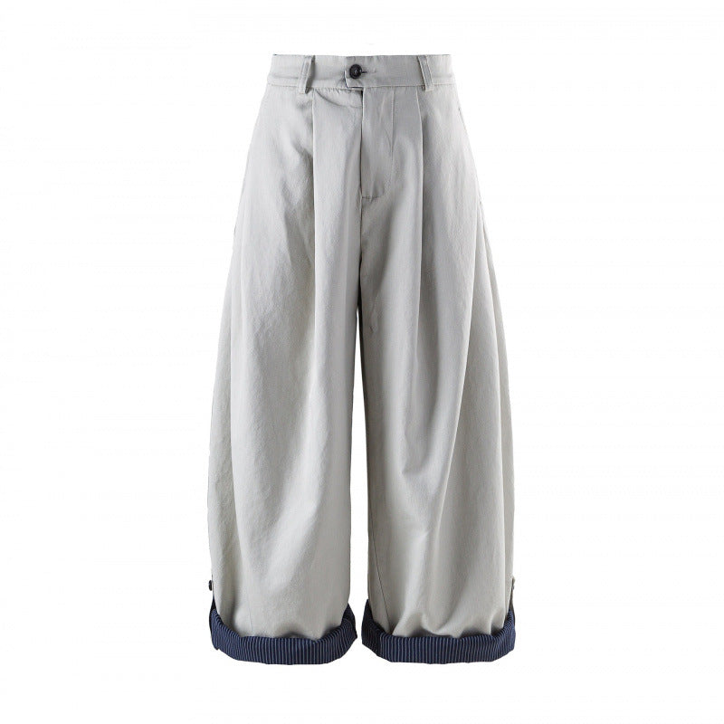Women's Wide High-Waist Pleated Balloon Pants Mune Fashion