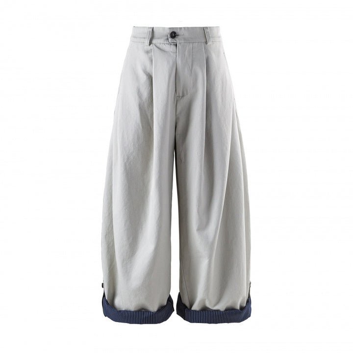Women's Wide High-Waist Pleated Balloon Pants Mune Fashion