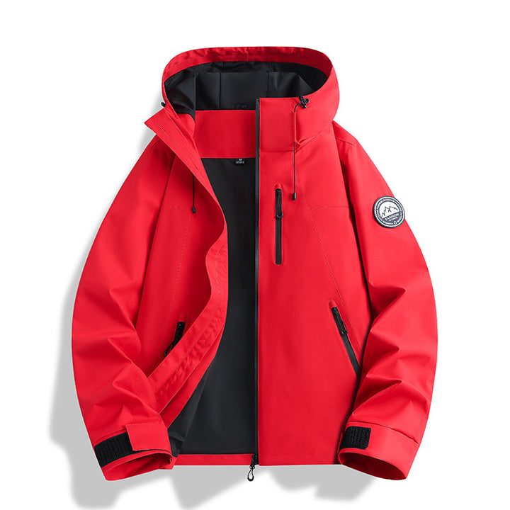 Men's three-piece softshell outdoor jacket with removable fleece lining and hood Mune Fashion
