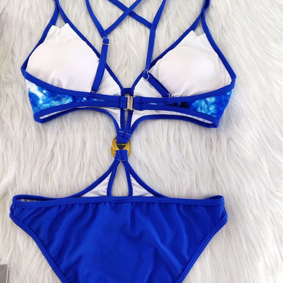 Women's Cut-Out Bikini Set with Sophisticated Strap Details Mune Fashion