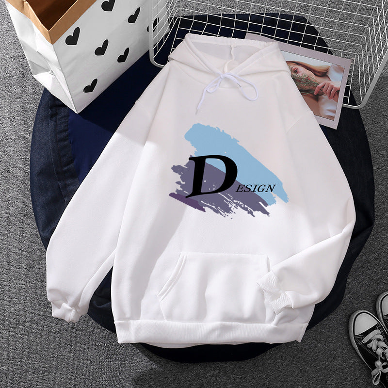 Unisex cool hooded sweatshirt with large brush logo, kangaroo pocket and adjustable hood Mune Fashion