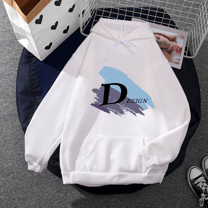 Unisex cool hooded sweatshirt with large brush logo, kangaroo pocket and adjustable hood Mune Fashion