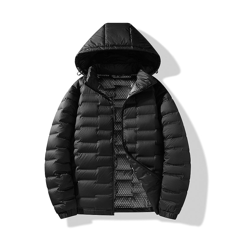 Men's Ultralight Quilted Jacket with Hood and Thermal Lining Mune Fashion