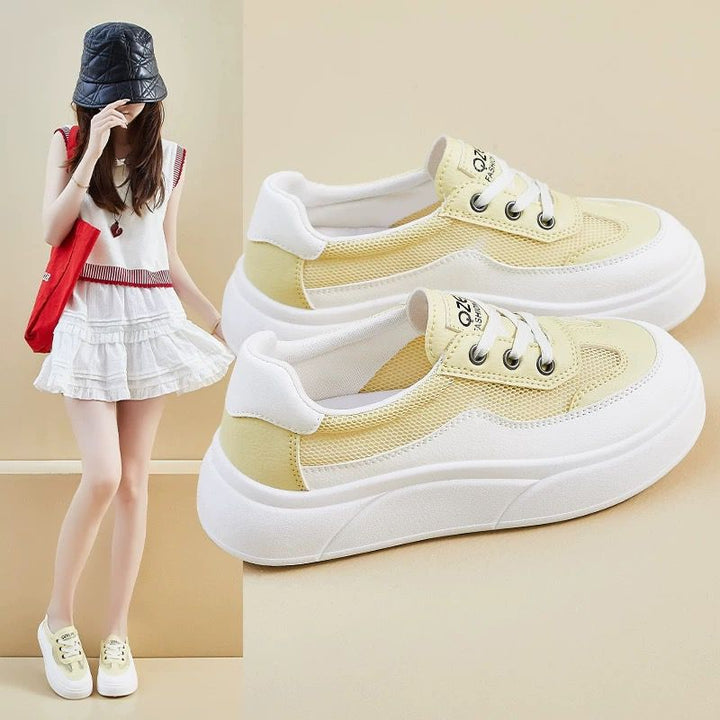 Women Fashionable Chunky Sneakers with Breathable Upper Material and Comfortable Sole Mune Fashion
