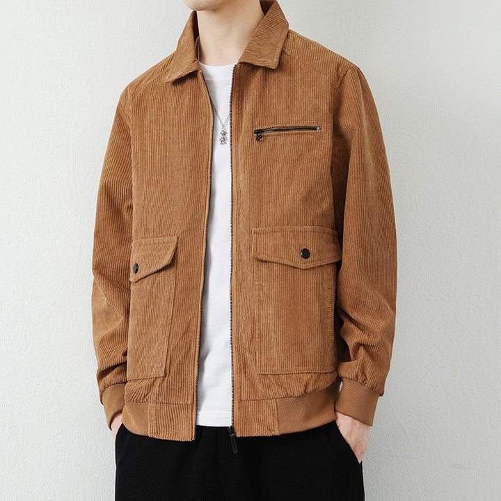 Men's Casual Cord Jacket with Practical Pockets Mune Fashion