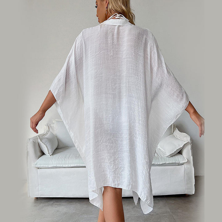 Women's airy beach cover-up with button details Mune Fashion