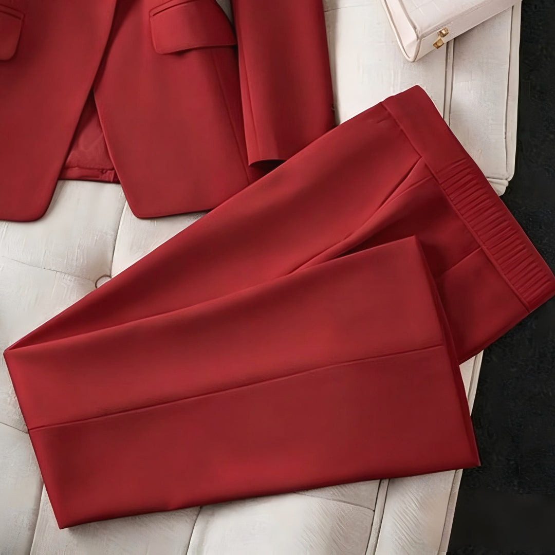 Ladies Elegant and well-fitting Fabric Trousers Mune Fashion