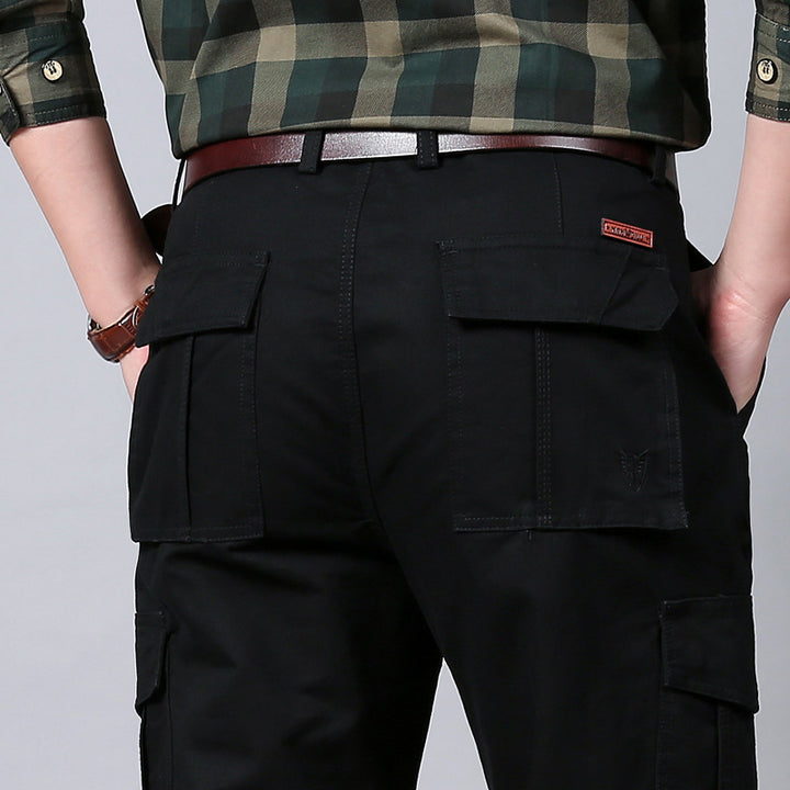 Men's cargo pants with multiple flap pockets and sturdy cotton blend Mune Fashion