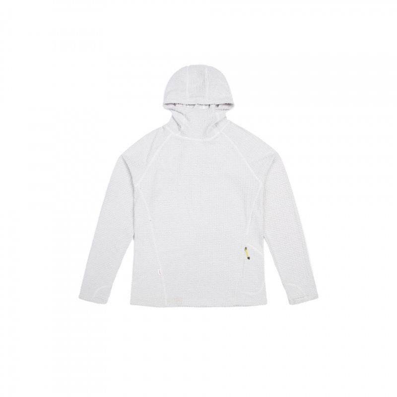 Unisex Textured Hoodie in Boxy Cut made of Waffle Knit with Raglan Sleeves and Patch Pocket Mune Fashion