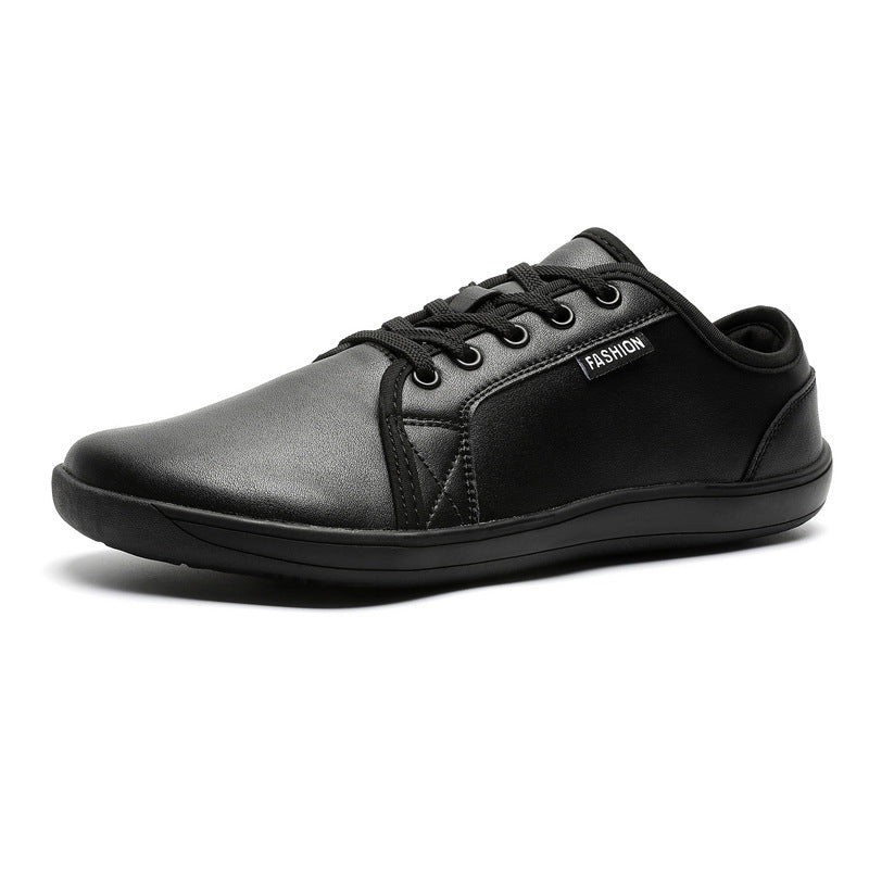 Men's slim business-casual lace-up shoes in smooth leather look with ergonomic comfort sole Mune Fashion