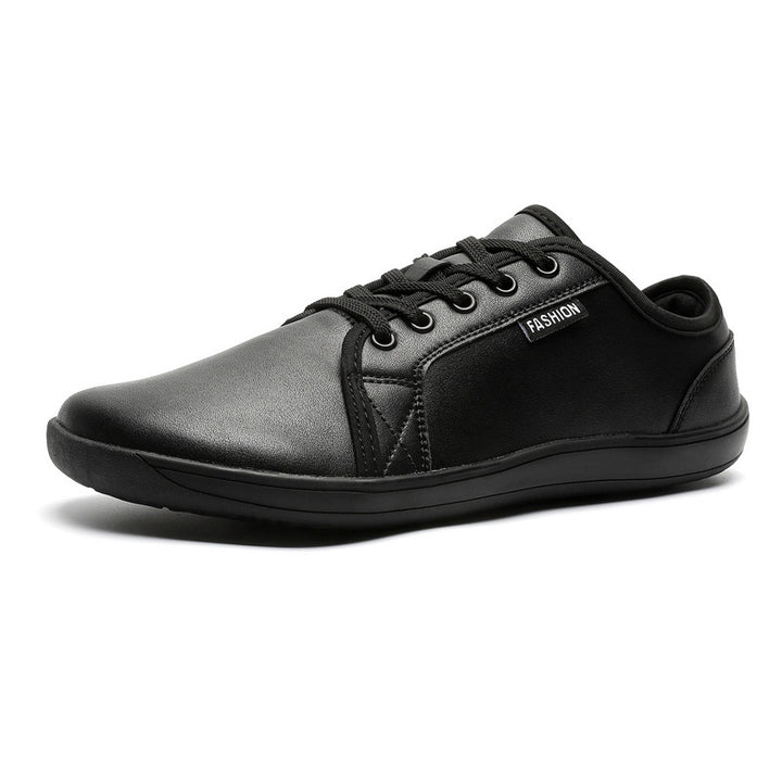 Men's slim business-casual lace-up shoes in smooth leather look with ergonomic comfort sole Mune Fashion